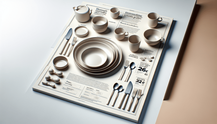 Carrefour tiene una vajilla barata y minimalista que incluye platos, cristalería y cubertería por solo 26 euros