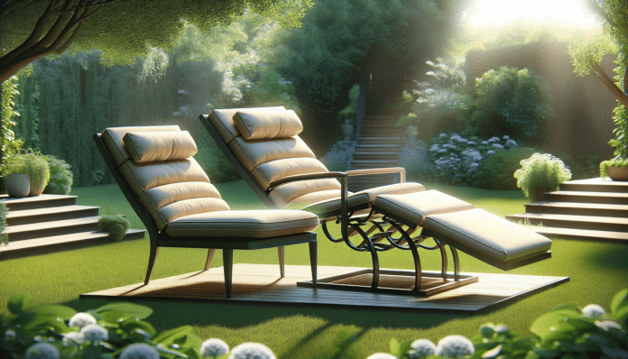 Esta elegante silla se convierte en una cómoda tumbona de jardín sin instalación