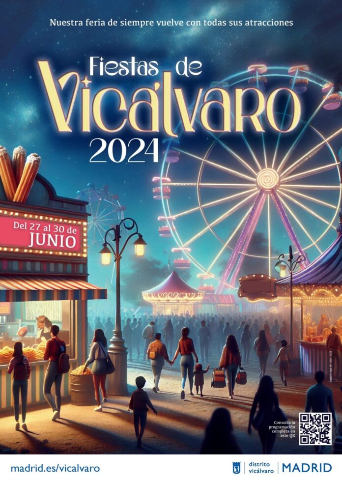 Cartel de Fiestas populares de Vicálvaro 2024