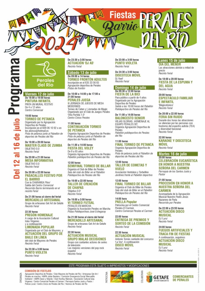 Fiestas Perales del Río 2024