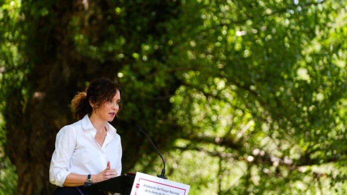 La presidenta Isabel Díaz Ayuso