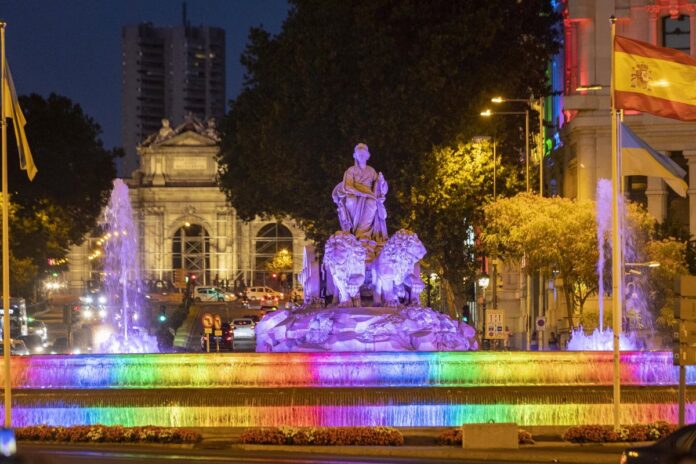 Foto de archivo de Cibeles con la puerta de Alcalá detrás en una edición pasada del MADO