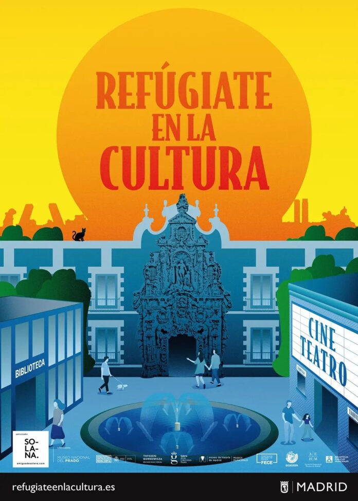 Cartel ‘Refúgiate en la Cultura’ 