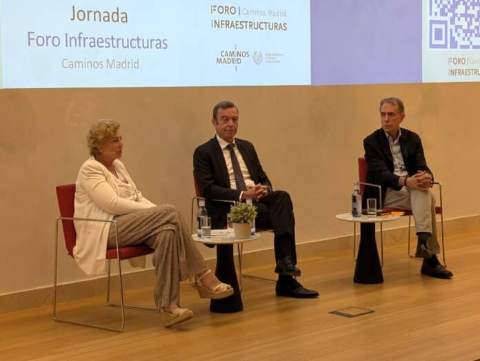 García Romero, este martes, durante su participación en el Foro Infraestructuras del Colegio de Ingenieros de Caminos, Canales y Puertos de Madrid