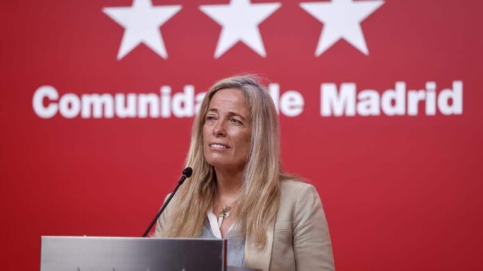 La consejera Rocío Albert durante una comparecencia en la Real Casa de Correos
