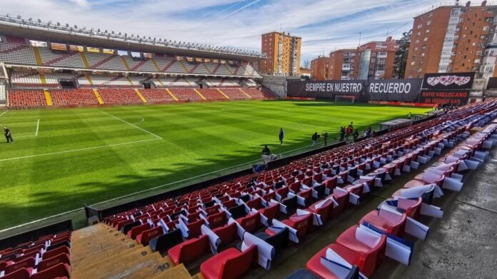 Estadio de Vallecas donde juega el Rayo Vallecano 