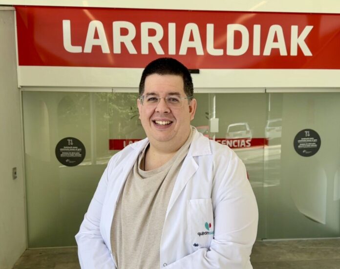 La afluencia de pacientes en el servicio de Urgencias de Policlínica Gipuzkoa aumenta de sábado a lunes, especialmente entre jóvenes de 15 a 24 años