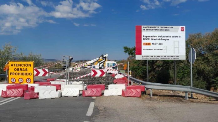 carretera M-607 en obras