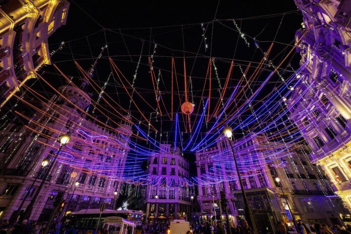 Luces navideñas en Madrid