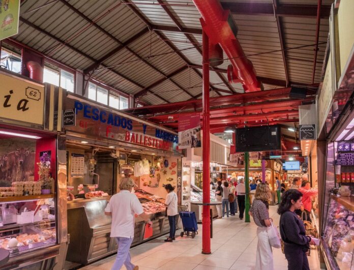 Imagen de archivo del interior del Mercado de la Paz