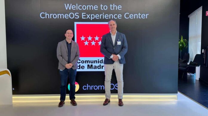El consejero Miguel López-Valverde durante su visita a la sede de Google en Silicon Valley