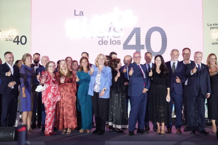 Inma Sanz y Almudena Maíllo en el 40º aniversario de Madrid Convention Bureau