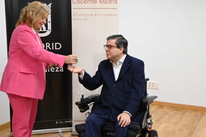 Inma Sanz y David Pérez en su visita de hoy