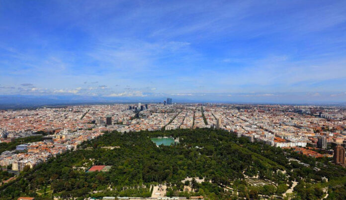 Plano aéreo de Madrid