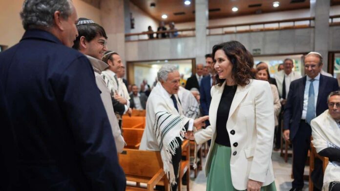 La presidenta Isabel Díaz Ayuso en la celebración del Día de Yom Kipur de la Comunidad Judía de Madrid