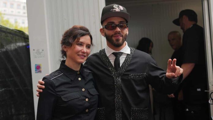 La presidenta junto a Manuel Turizo