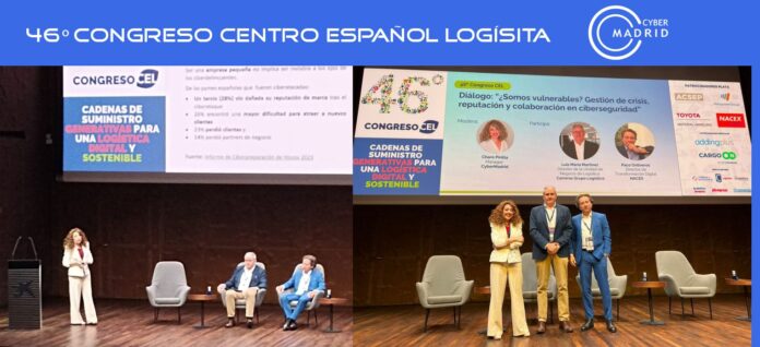 Charo Pinilla de CyberMadrid en el congreso de Logísita.