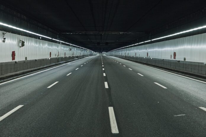 Imagen de uno de los túneles de la M-30