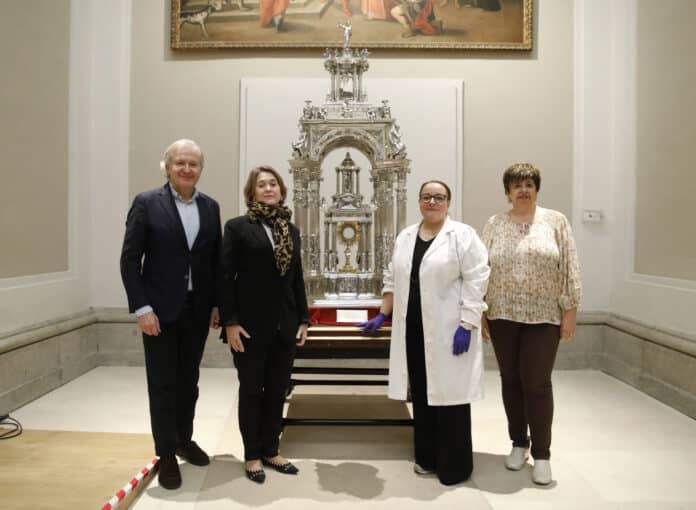 Rivera de la Cruz en la visita de hoy al Museo de Historia de Madrid