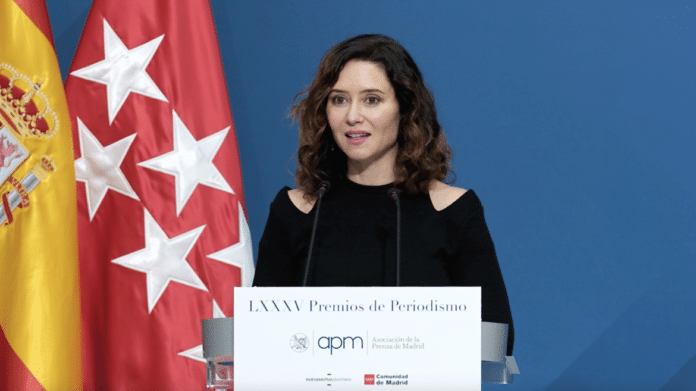 La presidenta durante su intervención