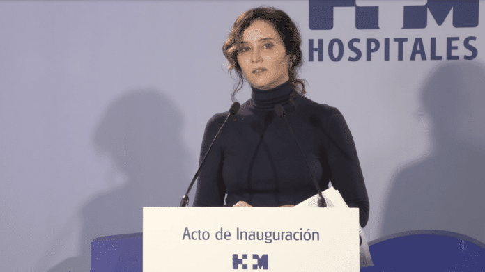 La presidenta durante su intervención