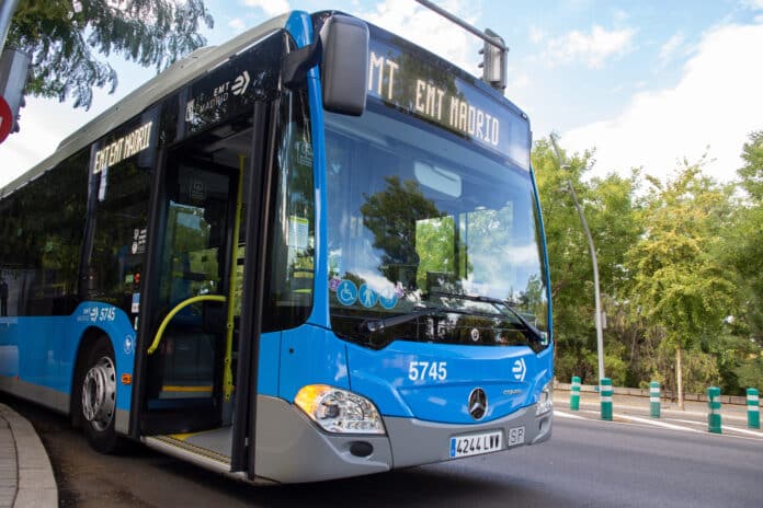 Imagen de archivo de un autobús de la EMT