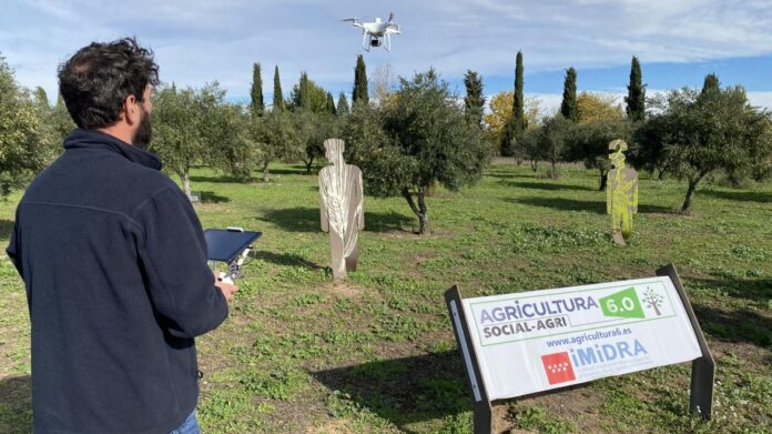 Dron utilizado en agricultura