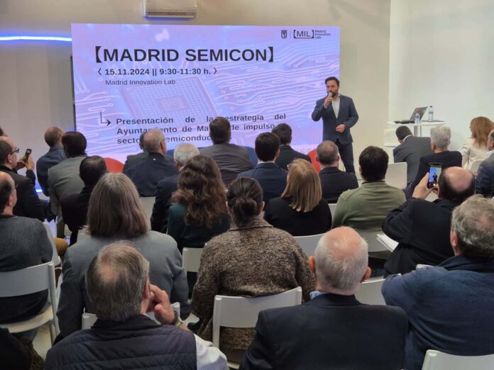 Niño, durante su intervención en la jornada dedicada a los semiconductores en Madrid