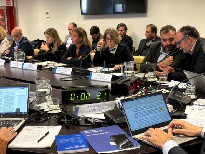 Rivera de la Cruz, este miércoles, durante su intervención