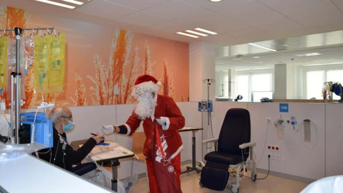 Navidad en el hospital de Día Médico