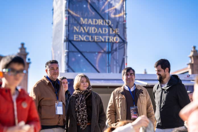 Rivera de la Cruz en el primero de los conciertos gratuitos de la Banda de Madrid, Navidad de Encuentro, en Matadero Madrid