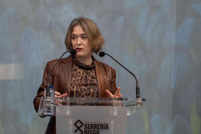 Rivera de la Cruz, este martes, en la inauguración de la muestra