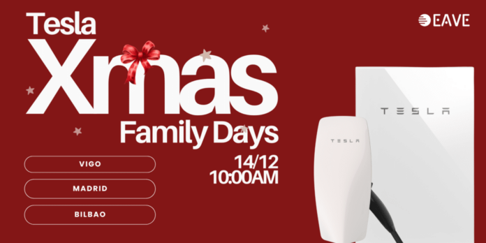 EAVE participará en los Tesla Xmas-Family Days, un evento para toda la familia