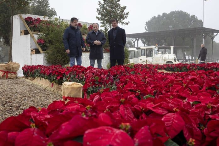 Borja Carabante, José Antonio Martínez Páramo y Juan Peña  han visitado el parque Juan Carlos I
