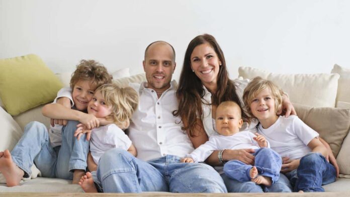 padres e hijos de familia numerosa