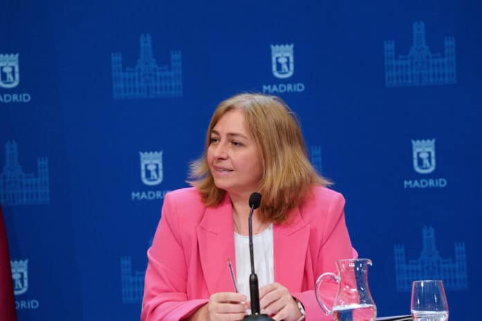 La vicealcaldesa, Inma Sanz, durante la rueda de prensa