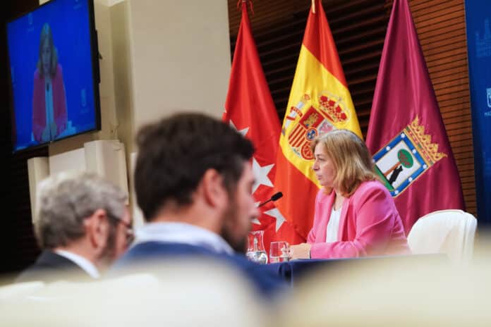 La vicealcaldesa, Inma Sanz, durante la rueda de prensa