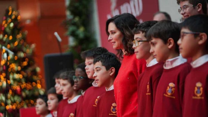 La presidenta durante la Navidad en Sol