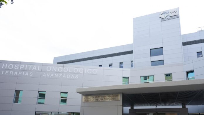 Entrada del Hospital Oncológico Gregorio Marañón