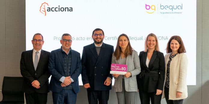 Acciona obtiene el sello ‘Bequal Plus 80’ que certifica su compromiso con la inclusión