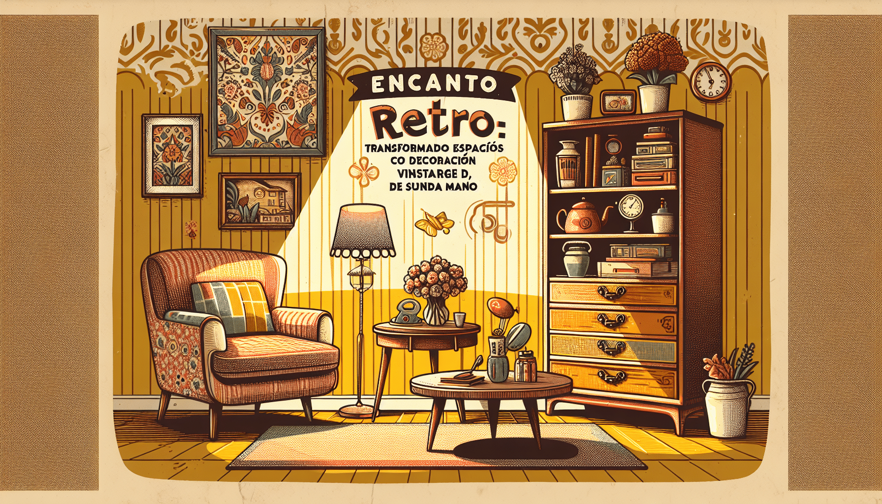 Encanto Retro: Transformando Espacios con Color y Decoración Vintage de Segunda Mano