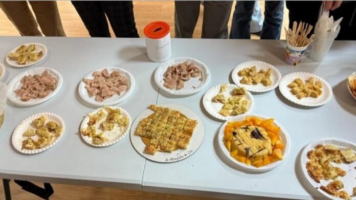 Platos elaborados expuestos para la degustación