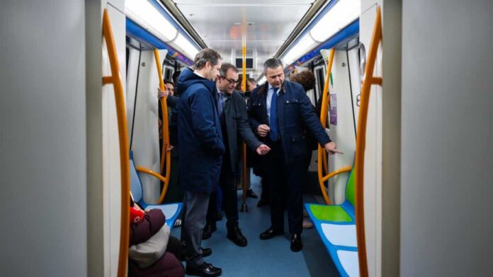 El consejero Jorge Rodrigo durante la presentación de la Campaña Cívica de Metro de Madrid
