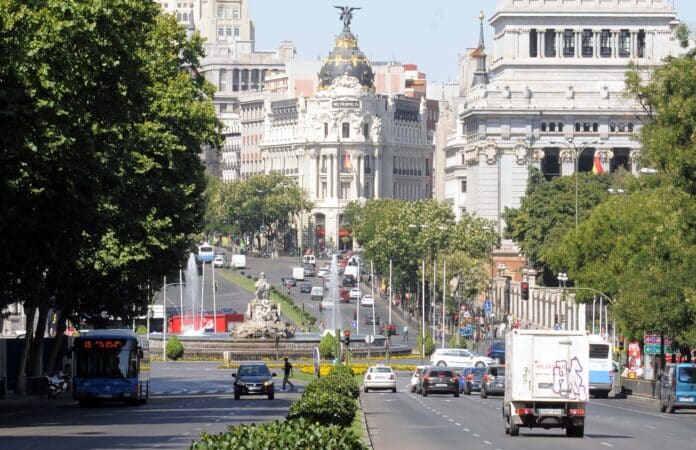 Imagen de archivo: tráfico en Madrid