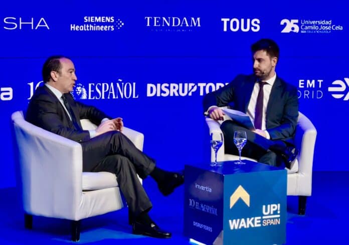 Carabante durante el V Foro Económico Wake Up, Spain!