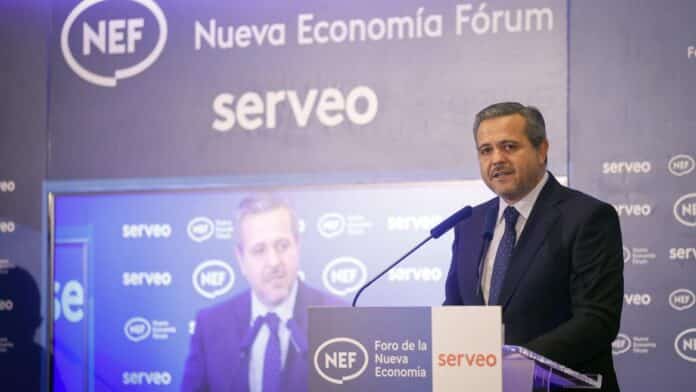 El consejero Jorge Rodrigo en el desayuno informativo de Nueva Economía Fórum