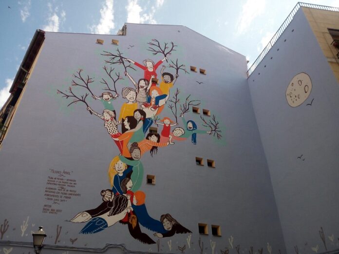 Imagen de archivo de un mural dedicado a las supervivientes de la violencia de género.