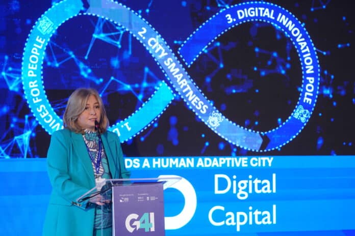 La vicealcaldesa, Inma Sanz, en el GovTech 4 Impact World Congress
