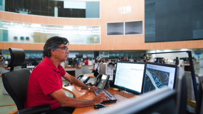 Sala de Operaciones del Servicio Madrid 112 