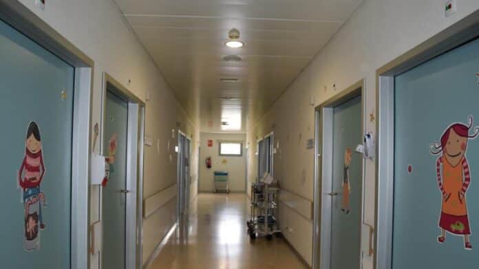 pasillo de Pediatría del Hospital Infanta Sofía